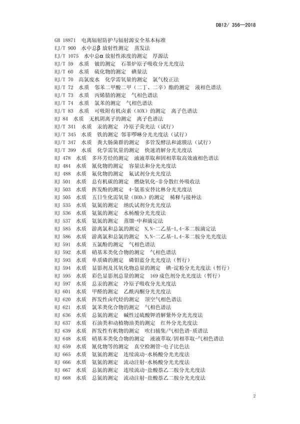 DB12 356-2018污水综合排放标准(图6)