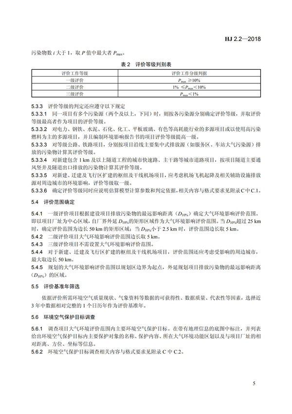 HJ 2.2-2018环境影响评价技术导则 大气环境(图11)