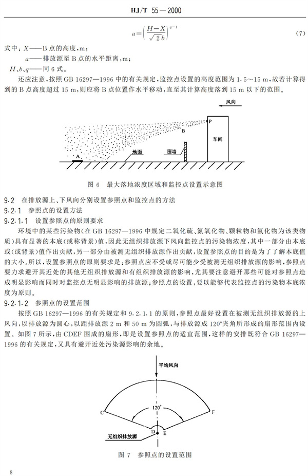 HJ-T55-2000大气污染物无组织排放监测技术导则(图10)