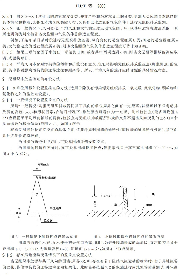 HJ-T55-2000大气污染物无组织排放监测技术导则(图8)